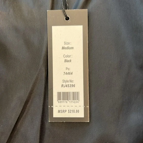 Romeo + Juliet Couture Black Faux Leather Jacket Size Medium NWT - Picture 12 of 17